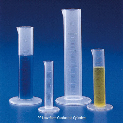 Kartell® PP Short-form Cylinders 단형 메스실린더 몰드정밀눈금 / -10℃+125/140℃내열