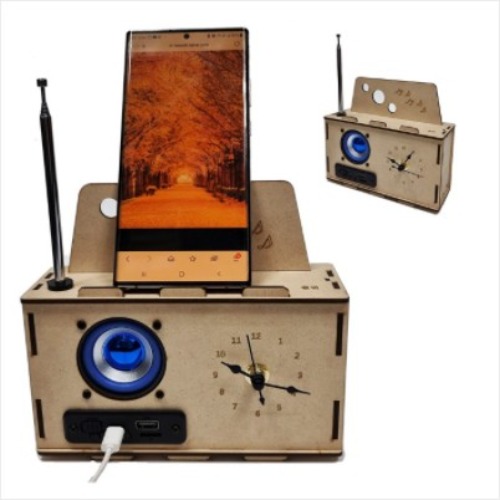 (KS-108) DIY 블루투스 스피커(라디오) &amp;시계 만들기(고급형)