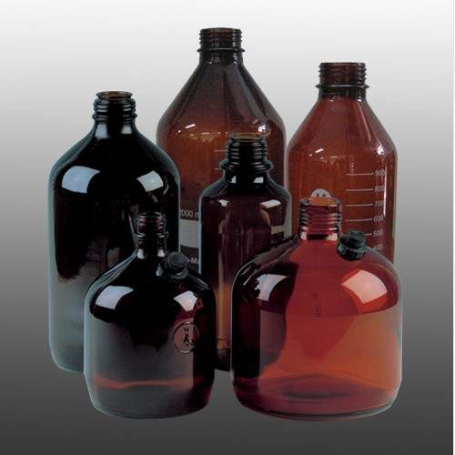 Dispenser bottle, Amber (디스펜서 보틀 / 라운드 / 국산 GL45)