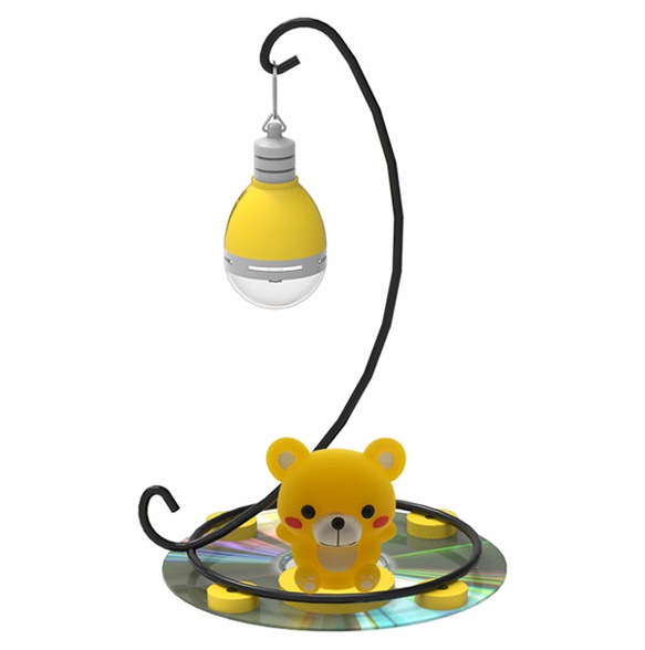 LED 미러볼 조명등(노란 곰)
