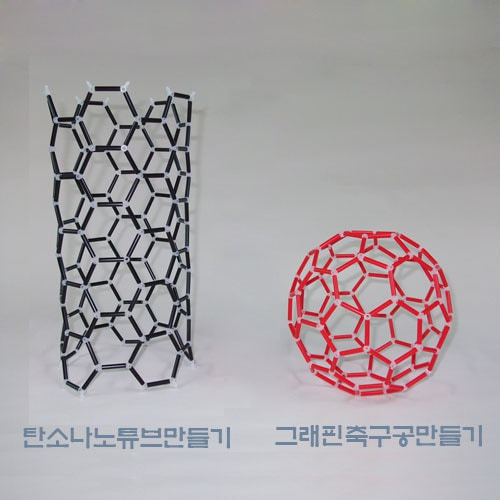 플러렌모형만들기(그래핀축구공&amp;탄소나노튜브만들기)